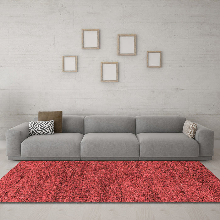 Modern Red Washable Rugs