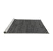 Sideview of Machine Washable Abstract Gray Modern Rug, wshabs4307gry