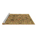 Sideview of Machine Washable Oriental Brown Traditional Rug, wshabs4308brn