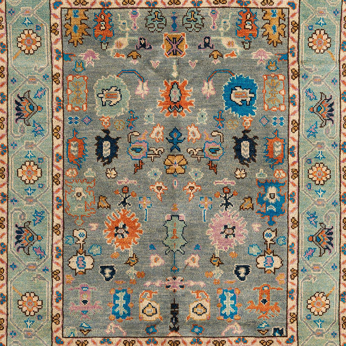 Machine Washable Abstract Olive Green Rug, wshabs4308