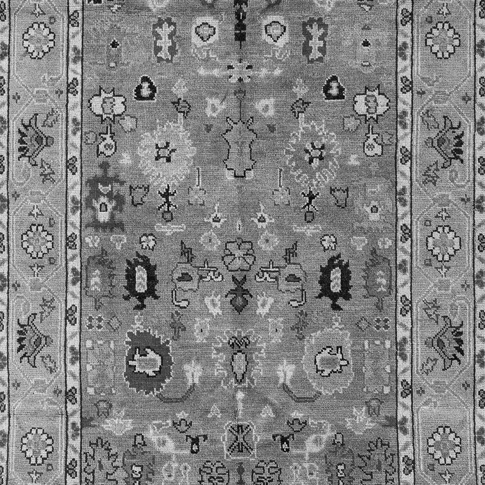Machine Washable Oriental Gray Traditional Rug, wshabs4308gry
