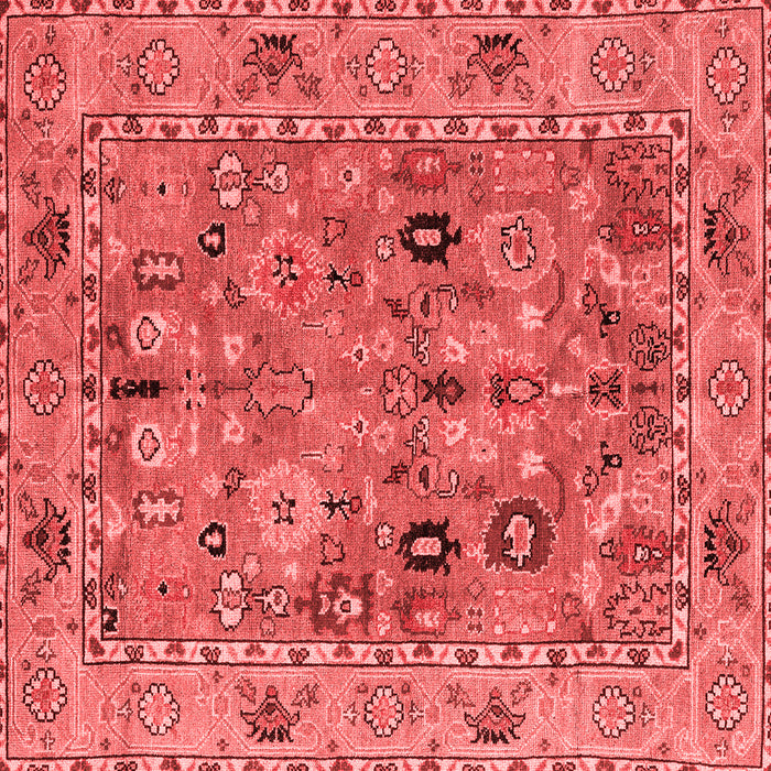 Machine Washable Oriental Red Traditional Rug, wshabs4308red
