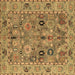 Square Oriental Brown Traditional Rug, abs4308brn