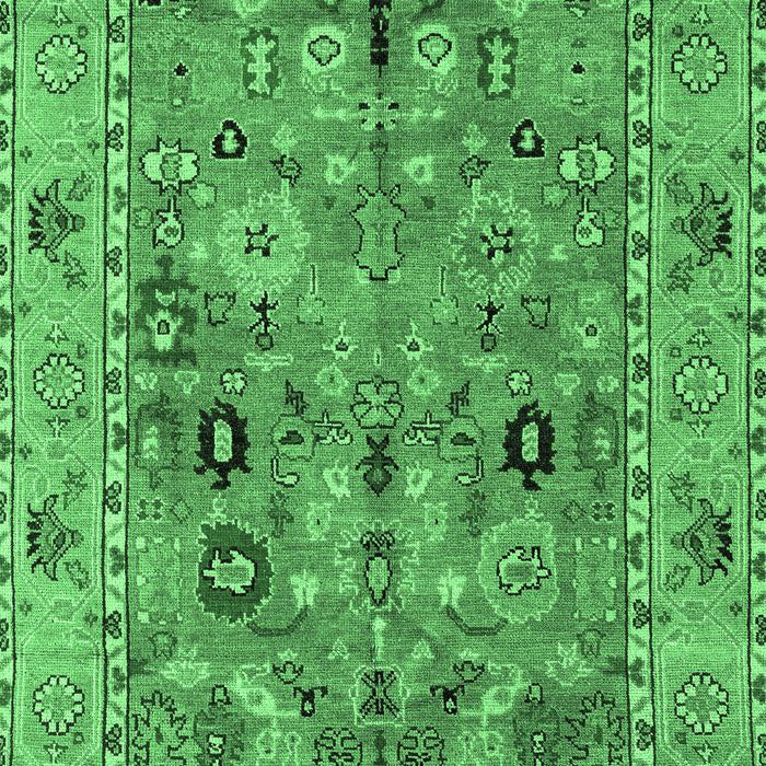 Oriental Emerald Green Traditional Rug, abs4308emgrn
