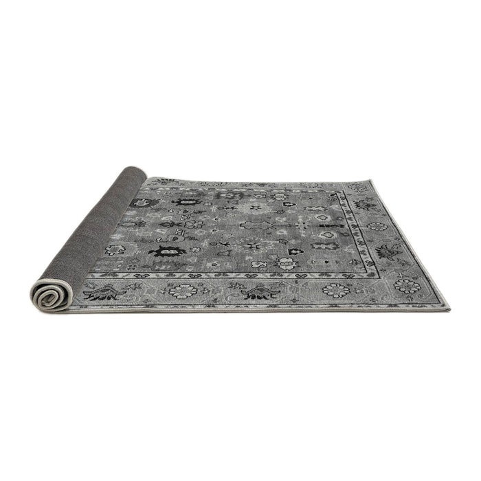 Sideview of Oriental Gray Traditional Rug, abs4308gry