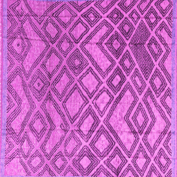 Square Machine Washable Abstract Pink Modern Rug, wshabs4309pnk