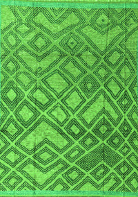 Abstract Green Modern Rug, abs4309grn