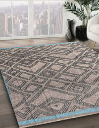 Abstract Carbon Gray Modern Rug, abs4309