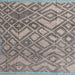 Square Abstract Carbon Gray Modern Rug, abs4309