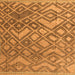 Square Abstract Orange Modern Rug, abs4309org