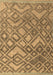 Abstract Brown Modern Rug, abs4309brn