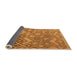 Sideview of Abstract Orange Modern Rug, abs4309org