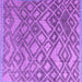 Square Abstract Purple Modern Rug, abs4309pur