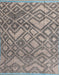 Machine Washable Abstract Carbon Gray Rug, wshabs4309