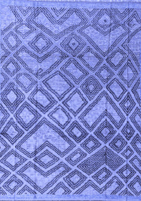 Abstract Blue Modern Rug, abs4309blu