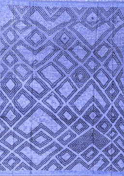 Abstract Blue Modern Rug, abs4309blu