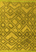 Abstract Yellow Modern Rug, abs4309yw