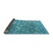 Sideview of Abstract Light Blue Modern Rug, abs4309lblu