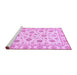 Sideview of Machine Washable Oriental Purple Traditional Area Rugs, wshabs430pur