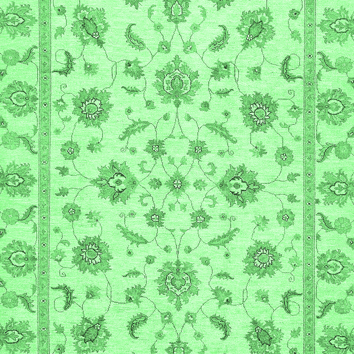 Oriental Emerald Green Traditional Rug, abs430emgrn