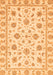 Machine Washable Oriental Orange Traditional Area Rugs, wshabs430org