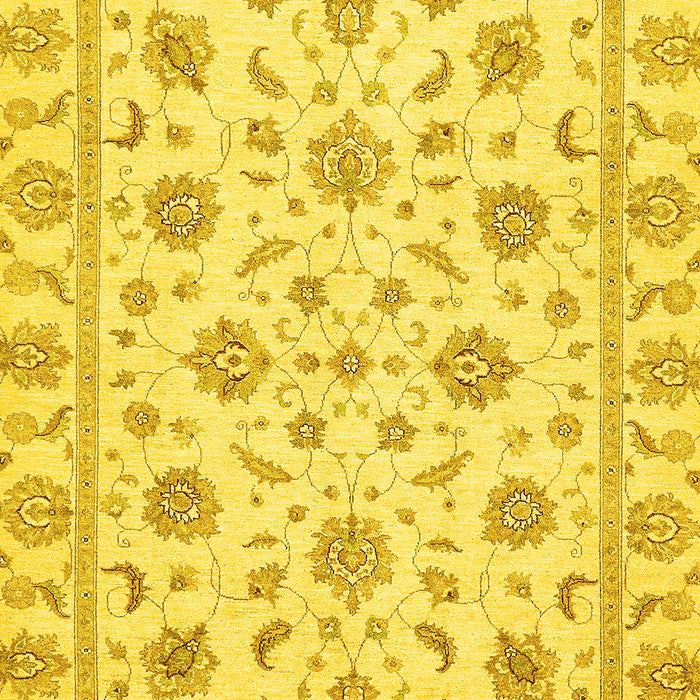 Oriental Yellow Traditional Rug, abs430yw