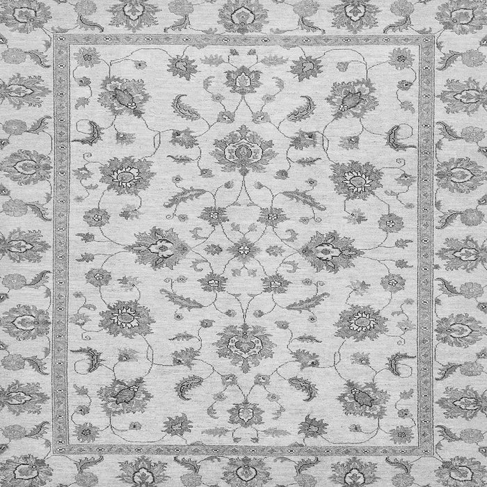 Square Machine Washable Oriental Gray Traditional Rug, wshabs430gry