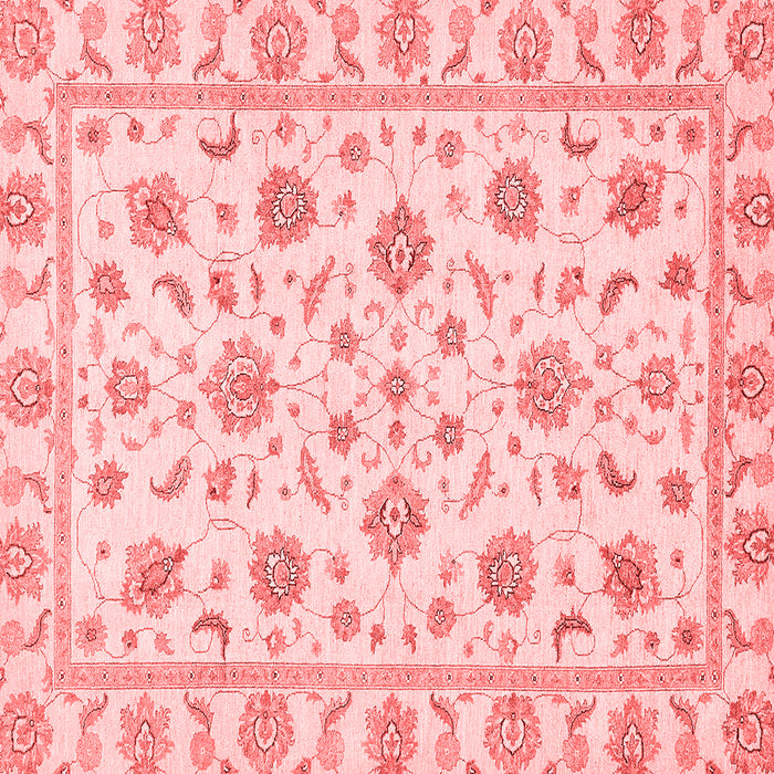 Machine Washable Oriental Red Traditional Rug, wshabs430red