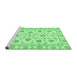 Sideview of Machine Washable Oriental Emerald Green Traditional Area Rugs, wshabs430emgrn