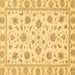 Square Oriental Brown Traditional Rug, abs430brn