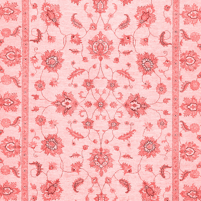 Machine Washable Oriental Red Traditional Rug, wshabs430red