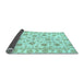 Sideview of Oriental Light Blue Traditional Rug, abs430lblu