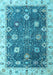 Oriental Light Blue Traditional Rug, abs4310lblu