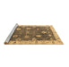 Sideview of Machine Washable Oriental Brown Traditional Rug, wshabs4310brn