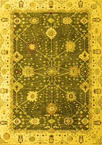 Oriental Yellow Traditional Rug, abs4310yw