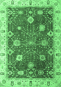 Oriental Emerald Green Traditional Rug, abs4310emgrn