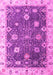 Machine Washable Oriental Pink Traditional Rug, wshabs4310pnk