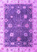 Machine Washable Oriental Purple Traditional Area Rugs, wshabs4310pur