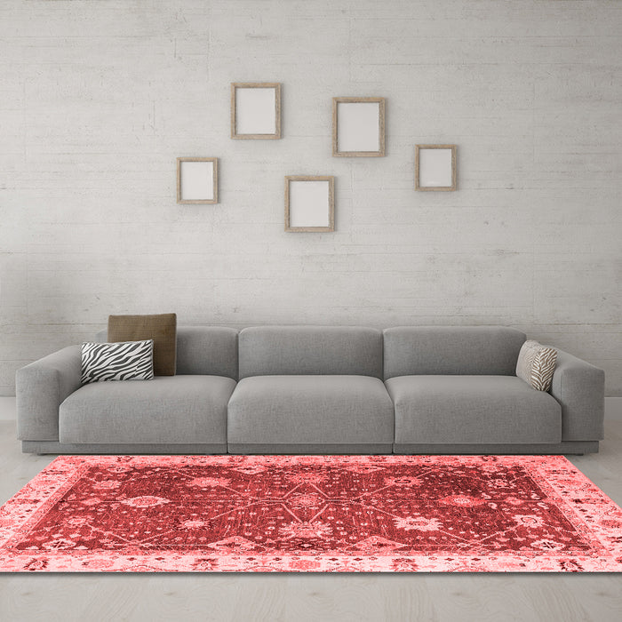 Traditional Red Washable Rugs