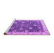 Sideview of Machine Washable Oriental Purple Traditional Area Rugs, wshabs4310pur