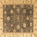 Square Oriental Brown Traditional Rug, abs4310brn