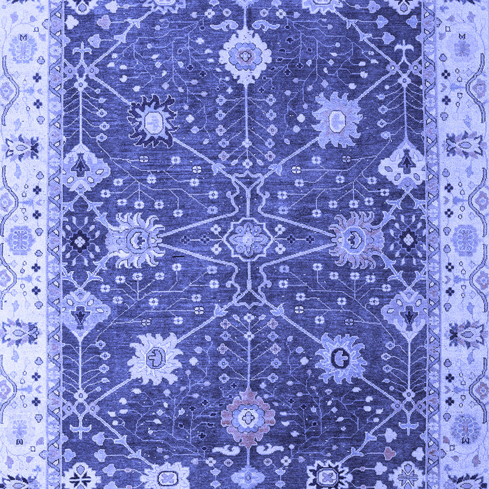 Machine Washable Oriental Blue Traditional Rug, wshabs4310blu