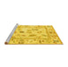 Sideview of Machine Washable Oriental Yellow Traditional Rug, wshabs4311yw