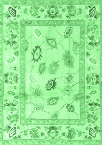 Oriental Emerald Green Traditional Rug, abs4311emgrn