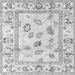 Square Oriental Gray Traditional Rug, abs4311gry