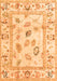 Machine Washable Oriental Orange Traditional Area Rugs, wshabs4311org