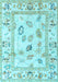 Oriental Light Blue Traditional Rug, abs4311lblu