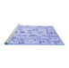 Sideview of Machine Washable Oriental Blue Traditional Rug, wshabs4311blu