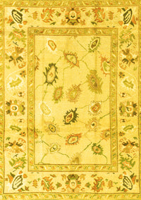 Oriental Yellow Traditional Rug, abs4311yw