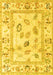 Oriental Yellow Traditional Rug, abs4311yw